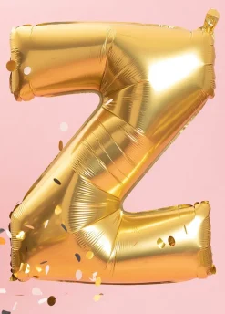 Duży balon LITERKA Z matowy 85cm