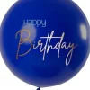 Duży balon na urodziny ELEGANT BLUE 80 cm