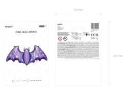 Duży balon NIETOPERZ foliowy