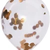 Duży balon ze złotym KONFETTI 50cm