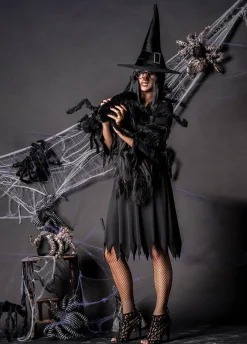 Duży sztuczny pająk dekoracja Halloween