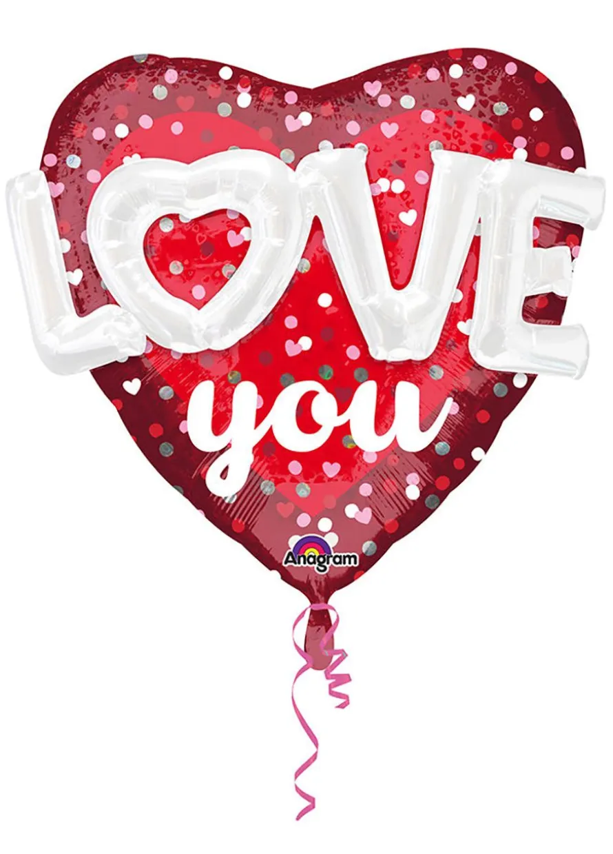 Duży walentynkowy balon LOVE YOU