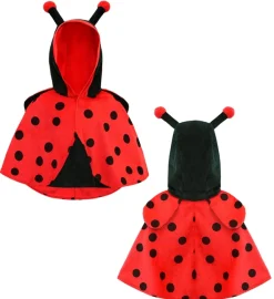 Dziecięcy STRÓJ BIEDRONKI peleryna z kapturem