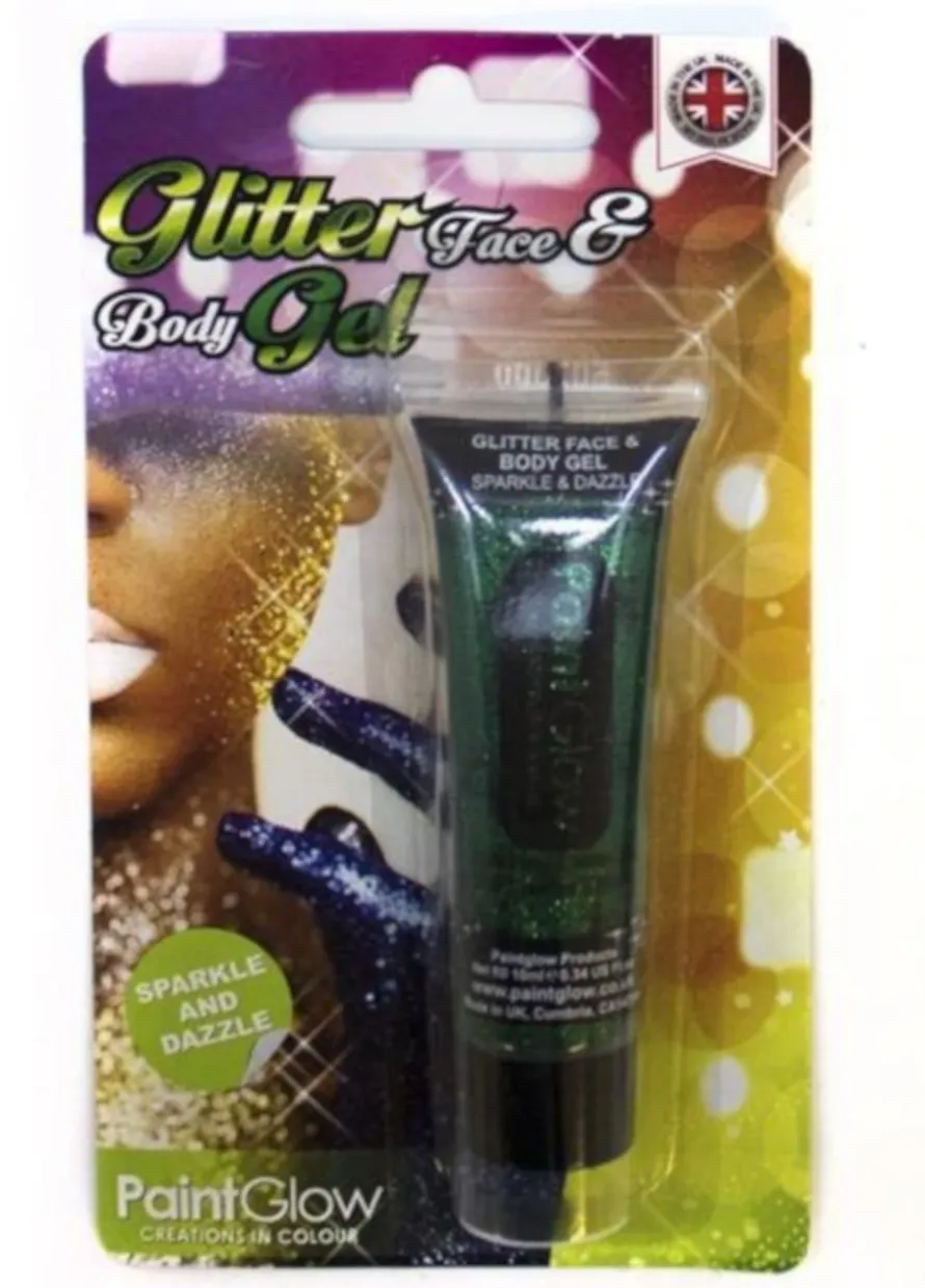 Żel do charakteryzacji GLITTER zielony 10ml