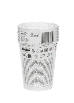 Eleganckie kubeczki papierowe Z ORNAMENTEM 220 ml (6szt.)
