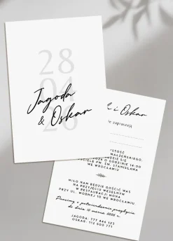 Eleganckie zaproszenia ślubne z personalizacją