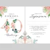 Eleganckie zaproszenie na 40 urodziny KWIATY