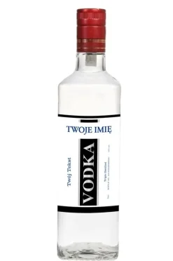 Etykieta na wódkę z Twoim imieniem CZARNA