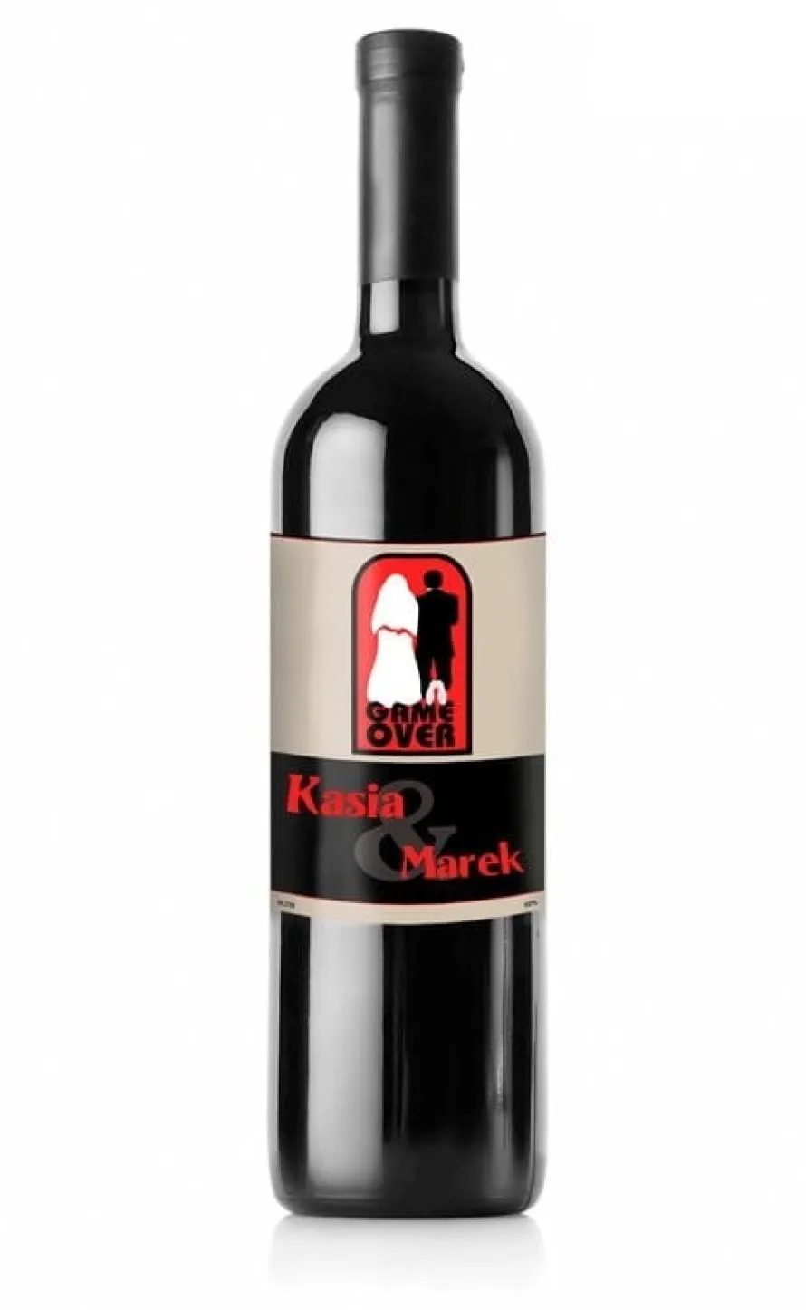 Etykieta na wino GAME OVER