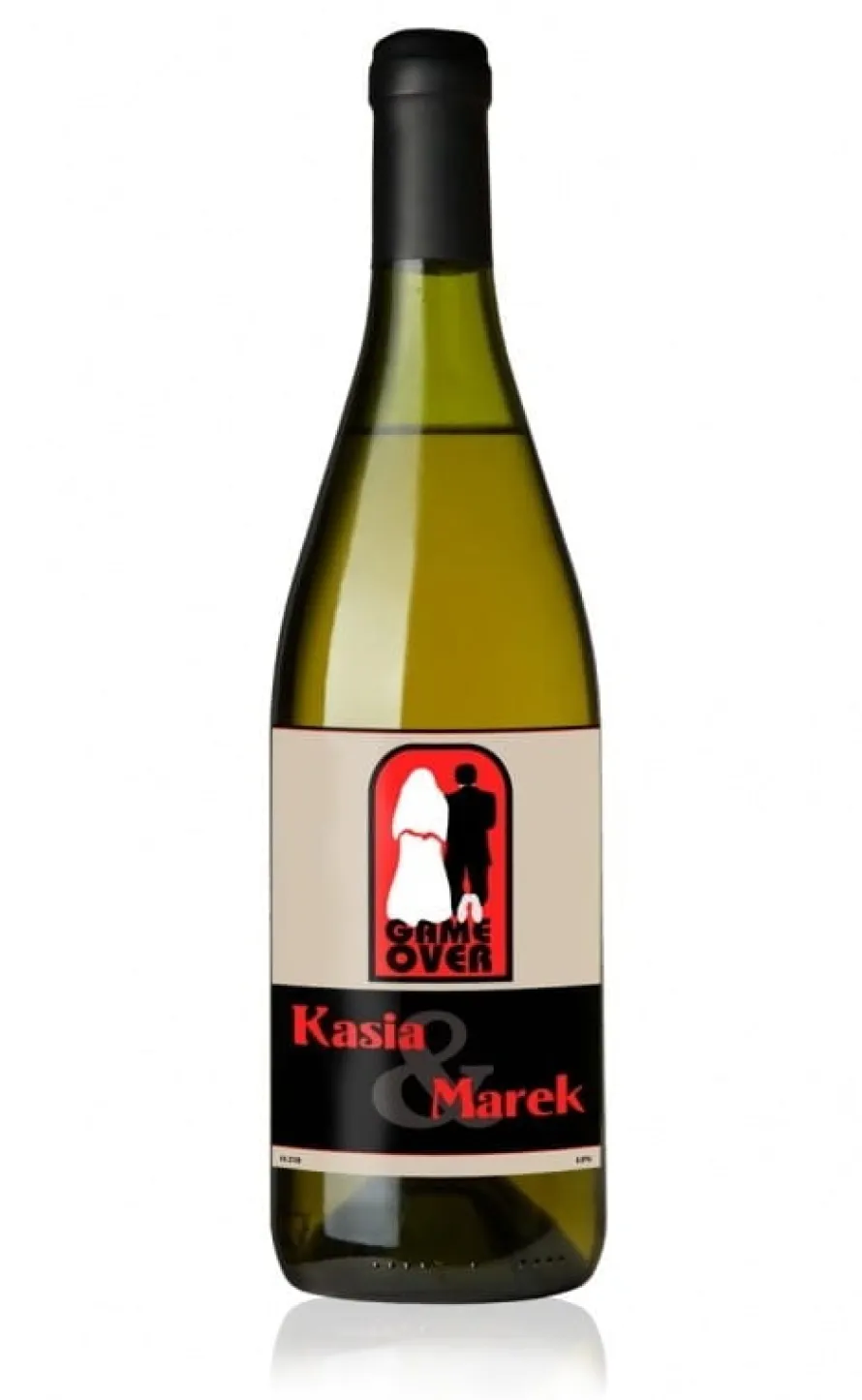 Etykieta na wino GAME OVER