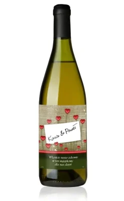 Etykieta na wino KWIATY MIŁOŚCI