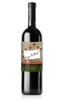 Etykieta na wino KWIATY MIŁOŚCI
