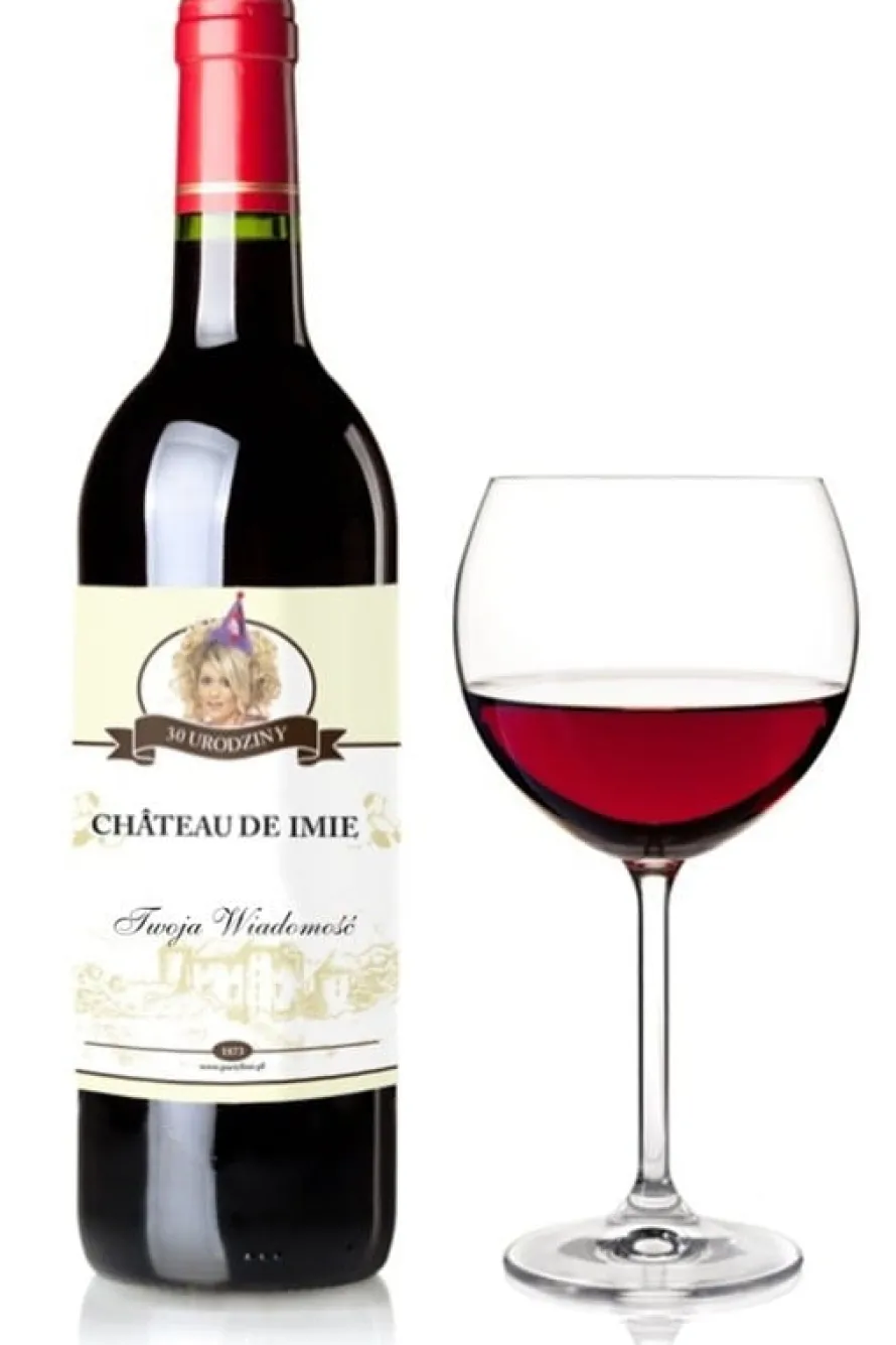 Etykieta na wino z Twoim zdjęciem i imieniem