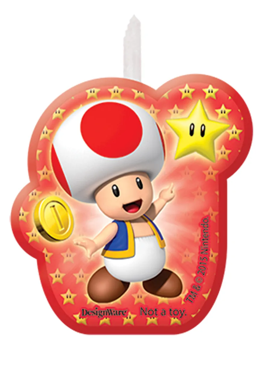 Figurki świeczki na tort Mario (4szt.)