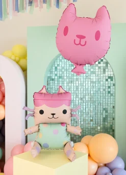 Foliowe balony Koci Domek Gabi TEKTURZĄTKO Z KOTKIEM