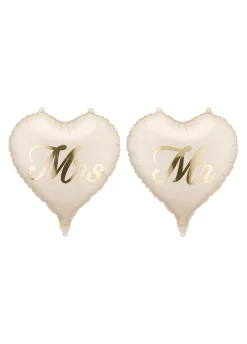 Foliowe balony serca MR i MRS 45 cm