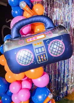 Foliowy balon BOOMBOX holograficzny