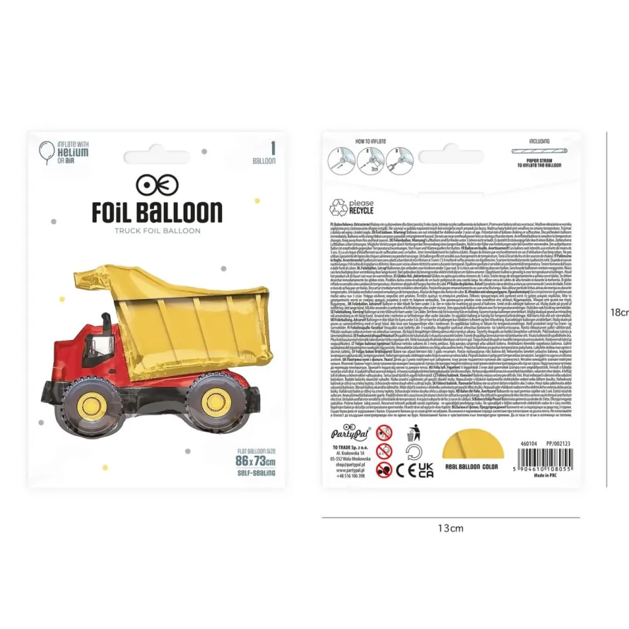 Foliowy balon CIĘŻARÓWKA
