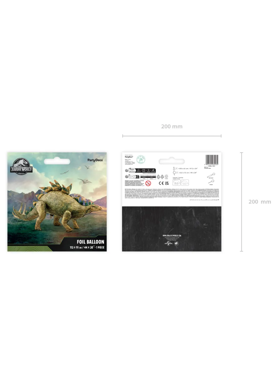 Foliowy balon dinozaur STEGOZAUR Jurassic World