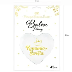 Foliowy balon Komunia Święta GOŁĄBEK