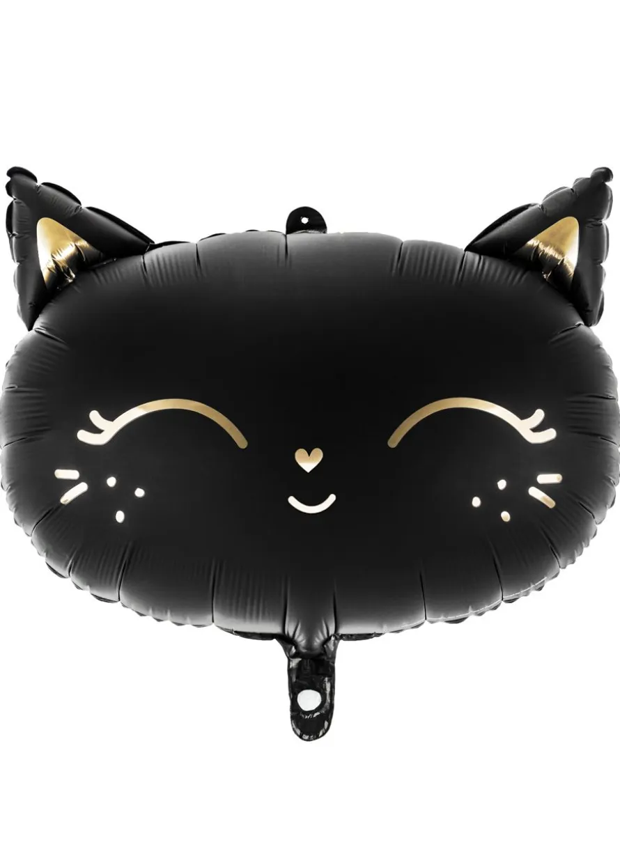 Foliowy balon KOTEK czarny 48x36cm
