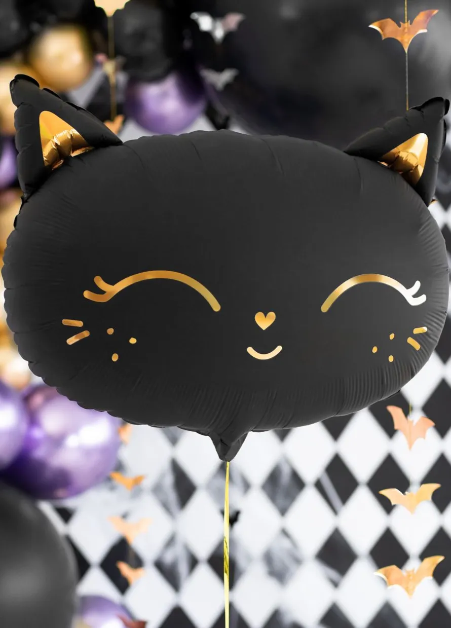 Foliowy balon KOTEK czarny 48x36cm