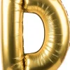 Foliowy balon litera D złoty 85cm