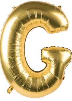 Foliowy balon litera G złoty 85cm