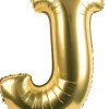 Foliowy balon litera J złoty 85cm