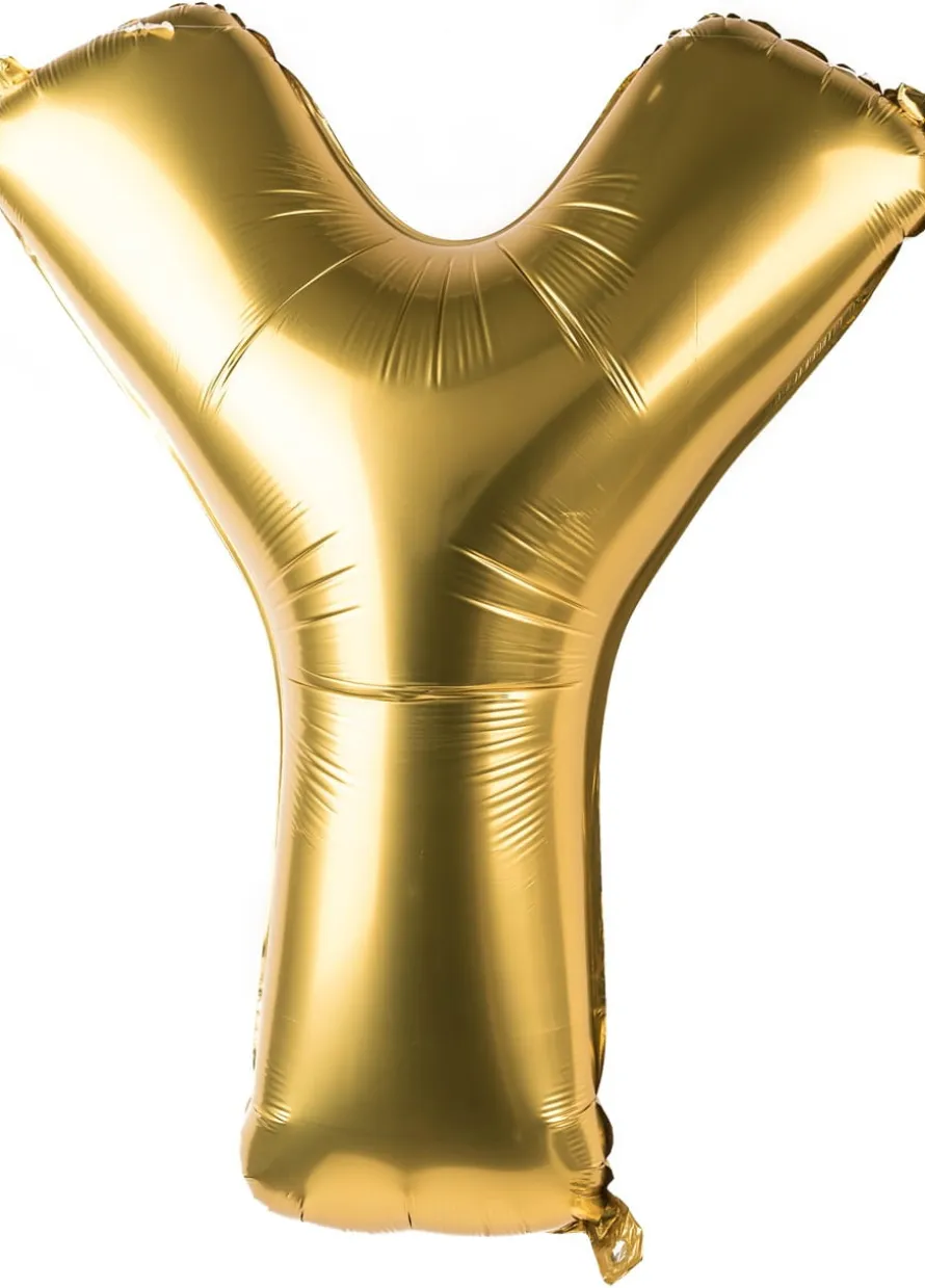 Foliowy balon litera Y złoty 85cm