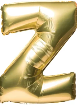 Foliowy balon litera Z złoty 85cm