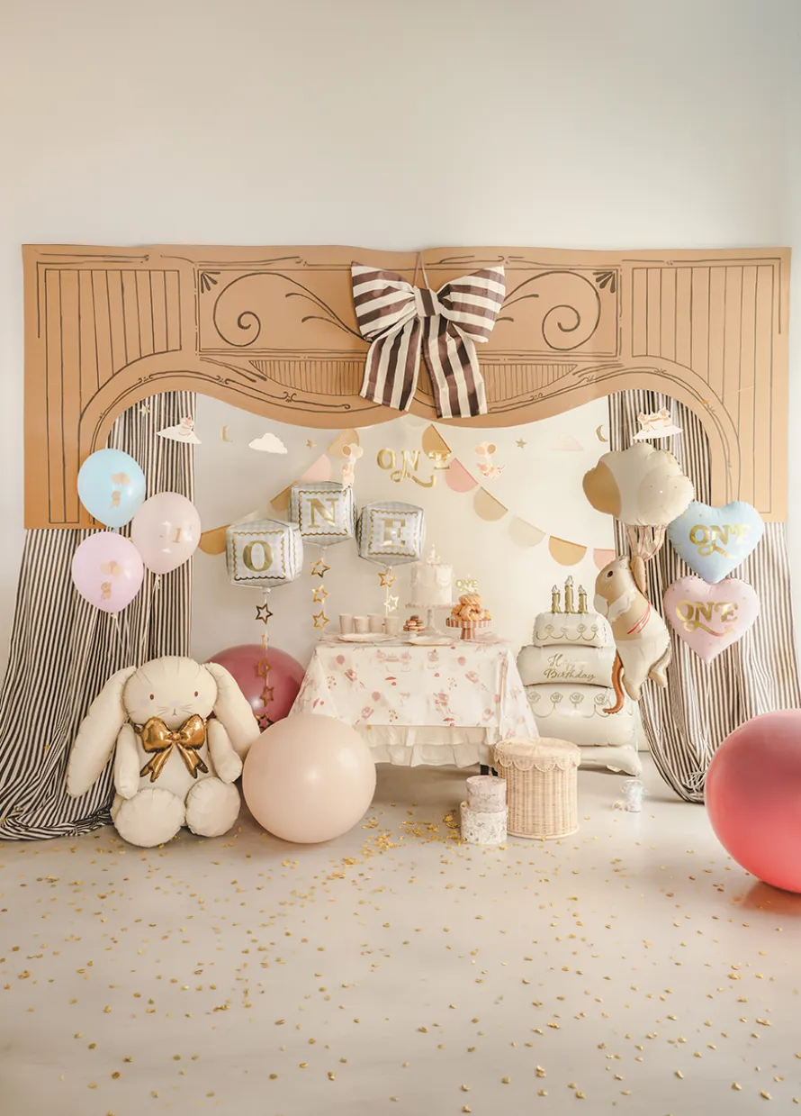 Foliowy balon MYSZKA Z BALONAMI