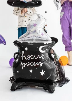Foliowy balon na andrzejki KOCIOŁEK CZAROWNICY 80cm
