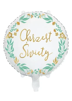 Foliowy balon na CHRZCINY 45 cm