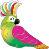 Foliowy balon PAPUGA 76cm