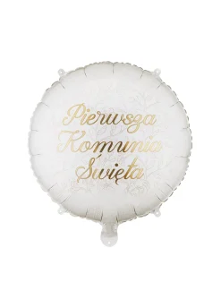 Foliowy balon PIERWSZA KOMUNIA ŚWIĘTA