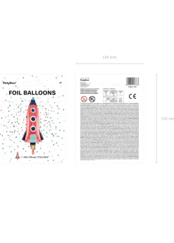 Foliowy balon RAKIETA 115 cm