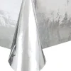 Foliowy obrus SREBRNY błyszczący 137x274cm