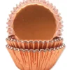 Foremki do babeczek BŁYSZCZĄCE rose gold (45szt.)