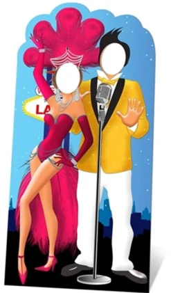Fotościanka LAS VEGAS z otworami na twarz