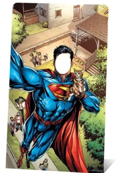 Fotościanka SUPERMAN z otworem na głowę