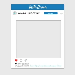 Foto ramka INSTA RAMA personalizowana ramka do fotobudki