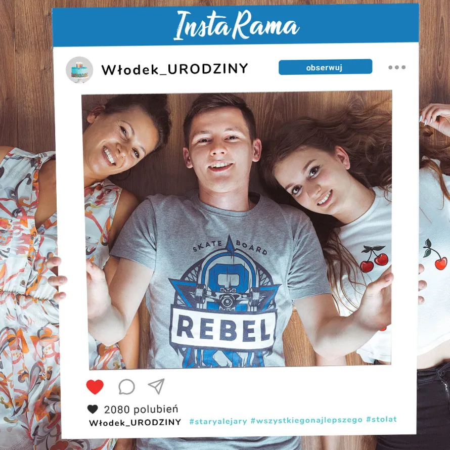 Foto ramka INSTA RAMA personalizowana ramka do fotobudki