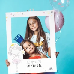 Foto ramka na urodziny dziewczynki KRÓLEWNA