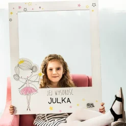 Foto ramka na urodziny dziewczynki KRÓLEWNA