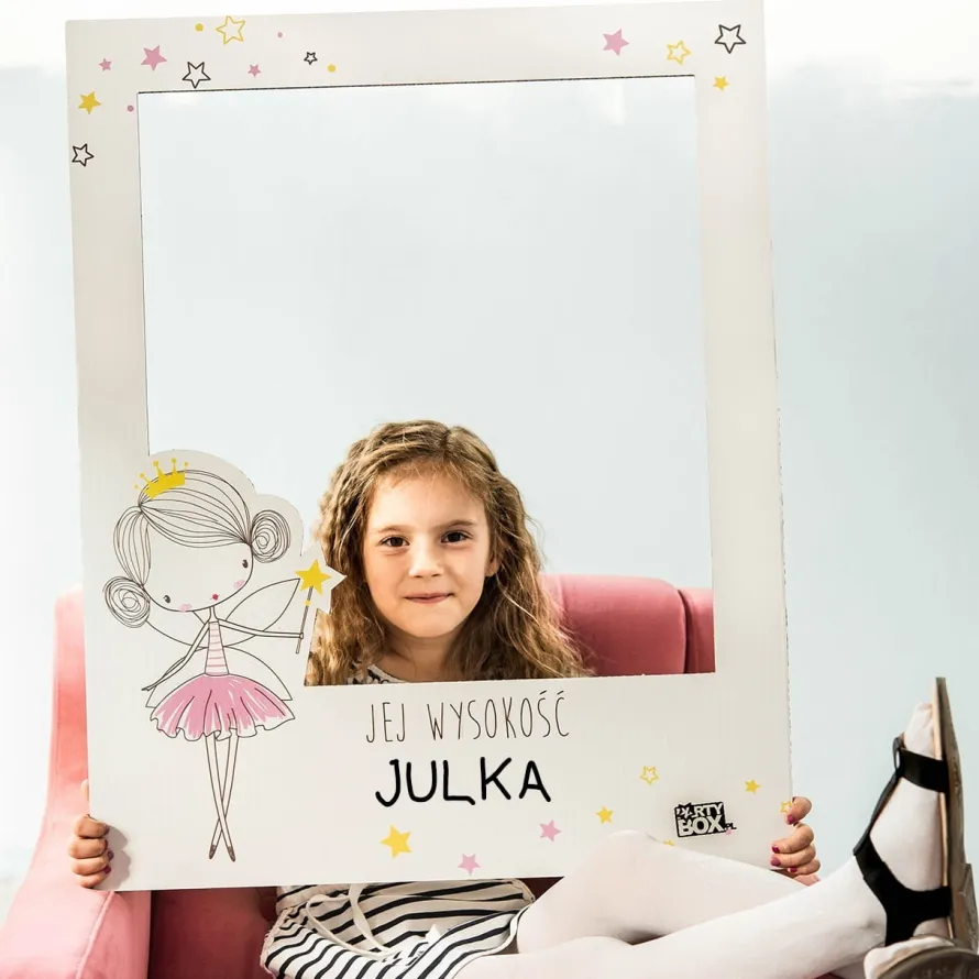 Foto ramka na urodziny dziewczynki KRÓLEWNA