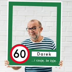 Foto ramka na 60 urodziny ZNAK