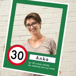 Foto ramka na 30 urodziny ZNAK personalizowana