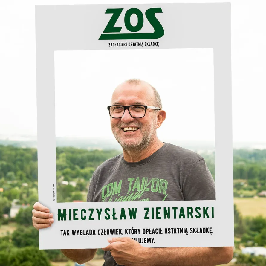 Foto ramka OSTATNIA SKŁADKA personalizowana
