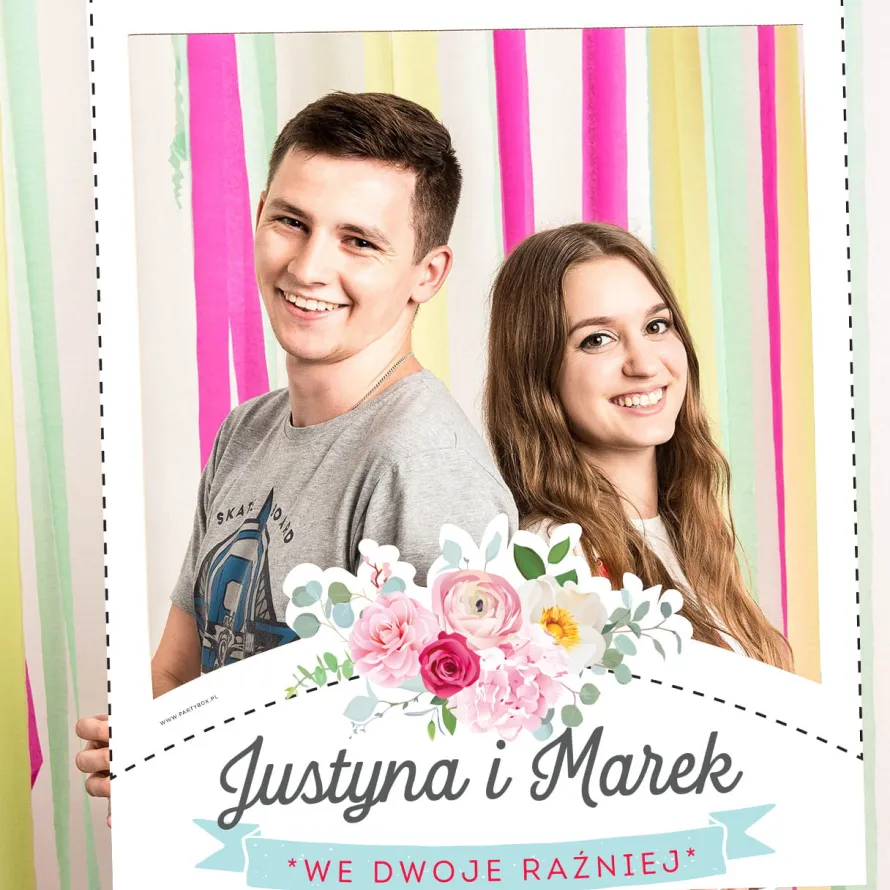 Foto ramka WE DWOJE RAŹNIEJ personalizowana
